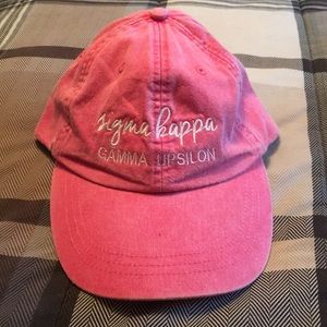 Pink Sigma Kappa baseball cap 🧢